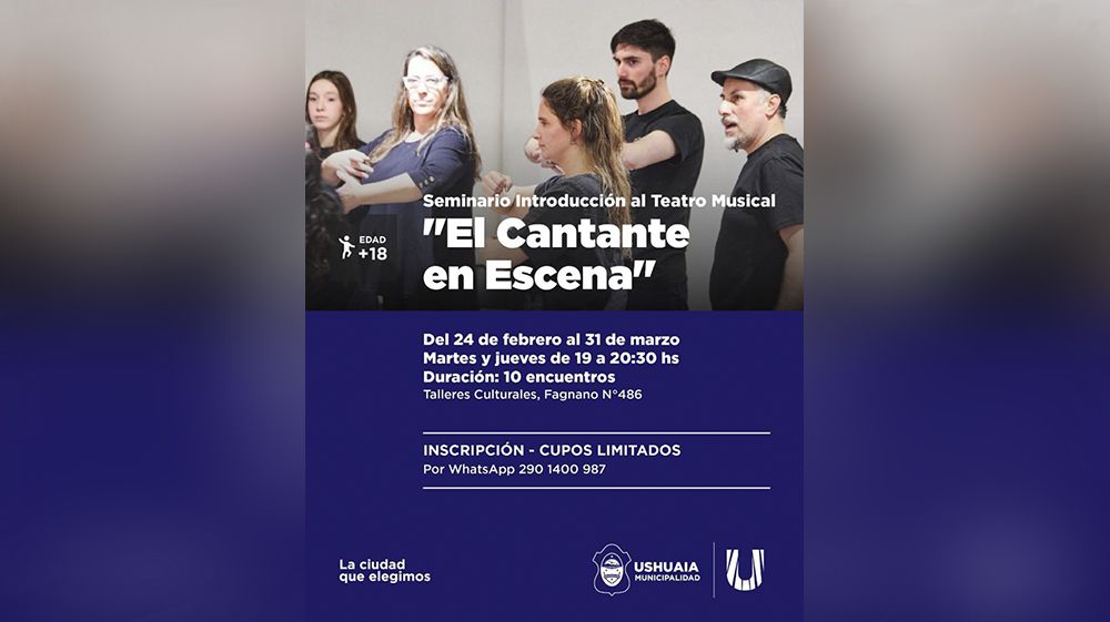 La Municipalidad invita al seminario ‘El Cantante en Escena’