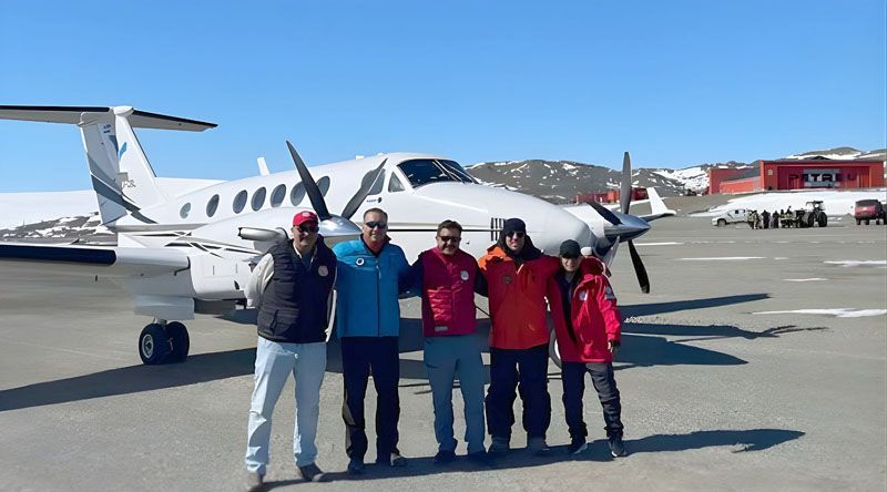 Planificación y coordinación hicieron posible el hito civil en la Base Petrel