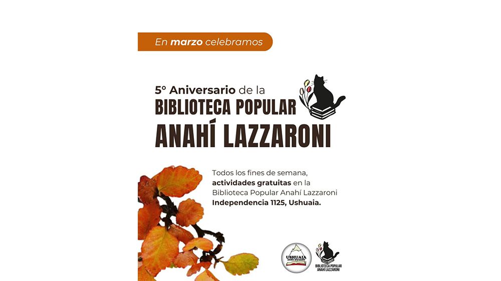 La Biblioteca Anahí Lazzaroni celebra su 5º Aniversario con numerosas actividades 