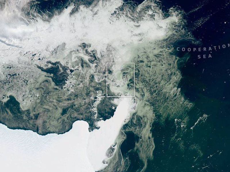 El hielo de la Antártida muestra señales visibles desde el espacio