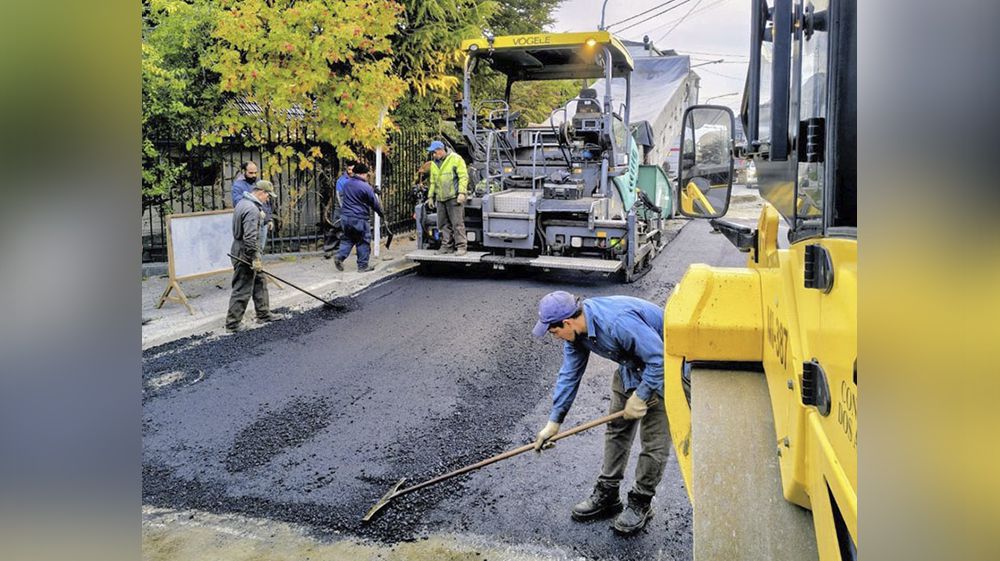 Continúan los trabajos de repavimentación en Ushuaia 