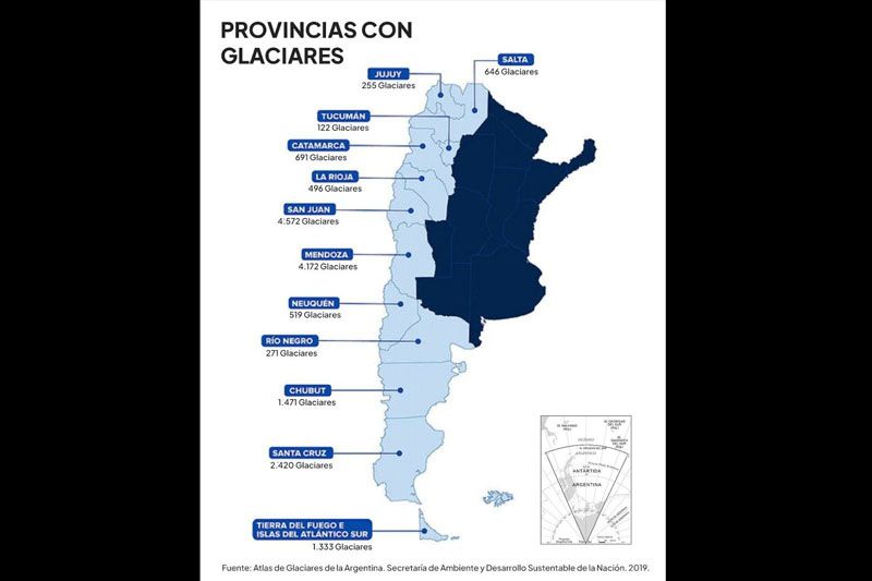 Tierra del Fuego: más de 1.300 glaciares sostienen el equilibrio hídrico