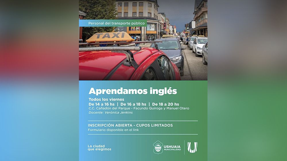 Brindarán una capacitación en inglés para trabajadores de transporte y comercio