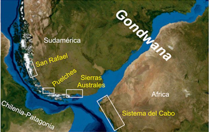 Revelan detalles del choque de Patagonia con Gondwana