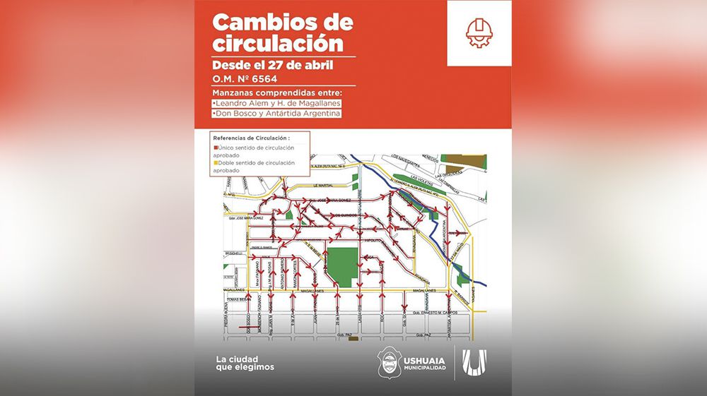 La Municipalidad implementará nuevos sentidos de circulación en zona centro