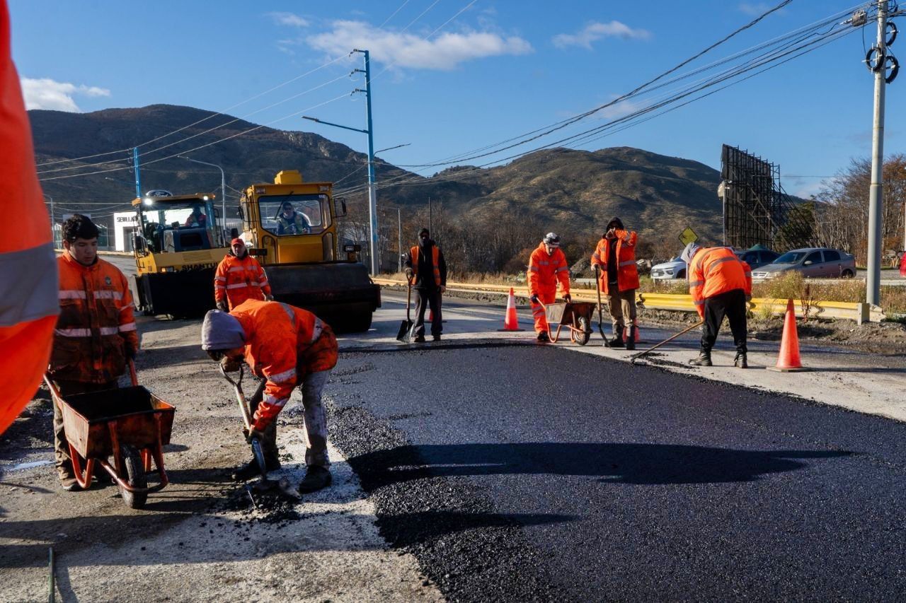 El Municipio completó la última etapa de repavimentación en Héroes de Malvinas 