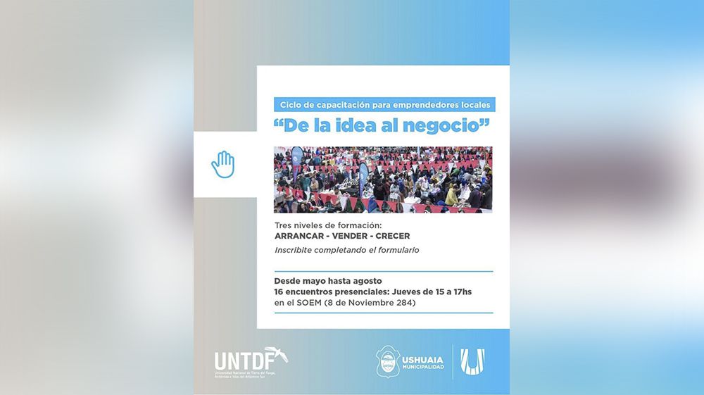 Abrieron las inscripciones para el ciclo de formación “De la idea al negocio”