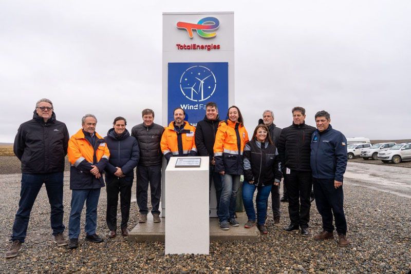 Se inauguró el parque eólico de Total