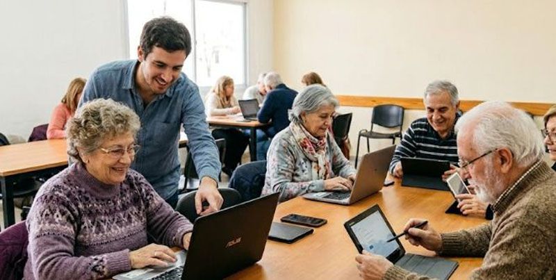 La Municipalidad lanza un taller de inclusión digital para adultos mayores