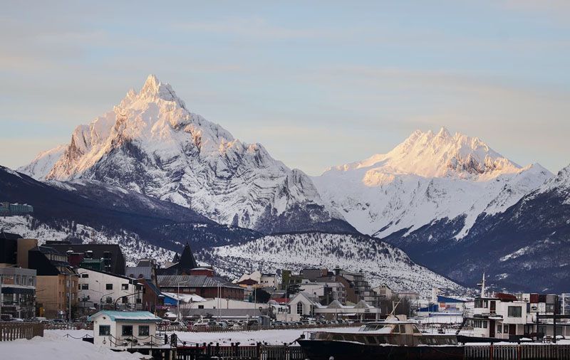 Ingresa un frente frío con lluvias y nieve para Ushuaia 