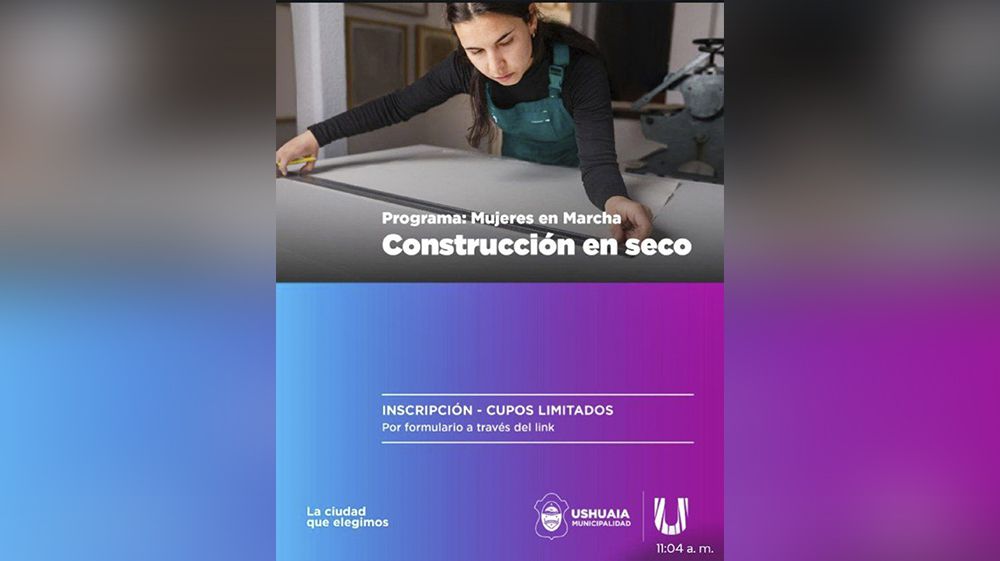 Abrió la inscripción al curso de construcción en seco para mujeres y diversidades