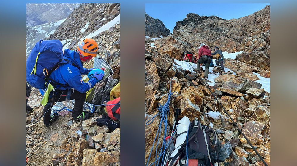 Un grupo de escaladores sufrió una caída en el Cerro Bonete 
