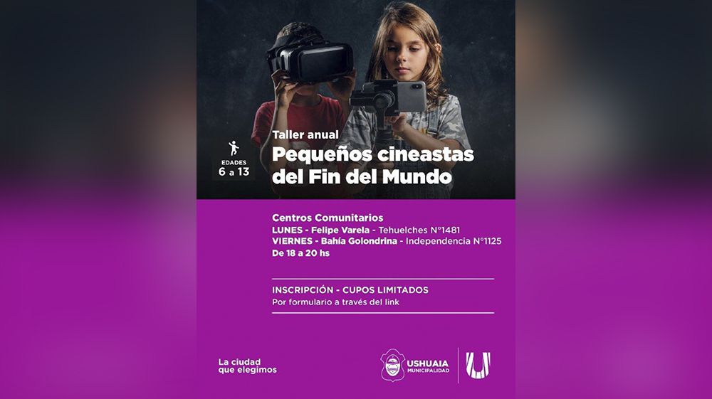 Abren las inscripciones para “Pequeños Cineastas del Fin del Mundo”