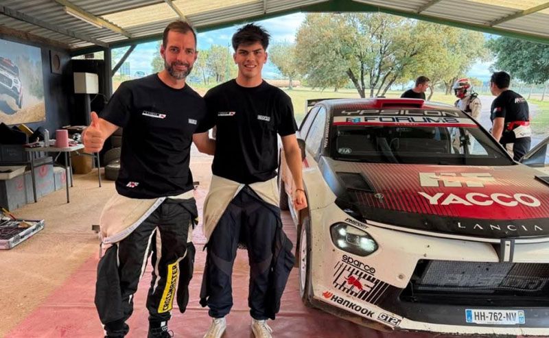 Santino Rossi aceleró el Lancia Rally2