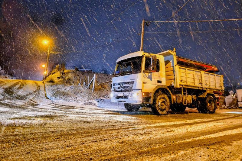 El Municipio reforzó el operativo tras las intensas nevadas 