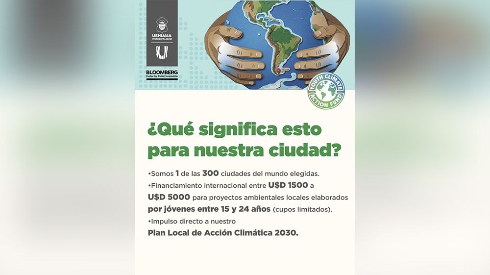 Ushuaia se incorpora al Fondo de Acción Climática de Bloomberg 