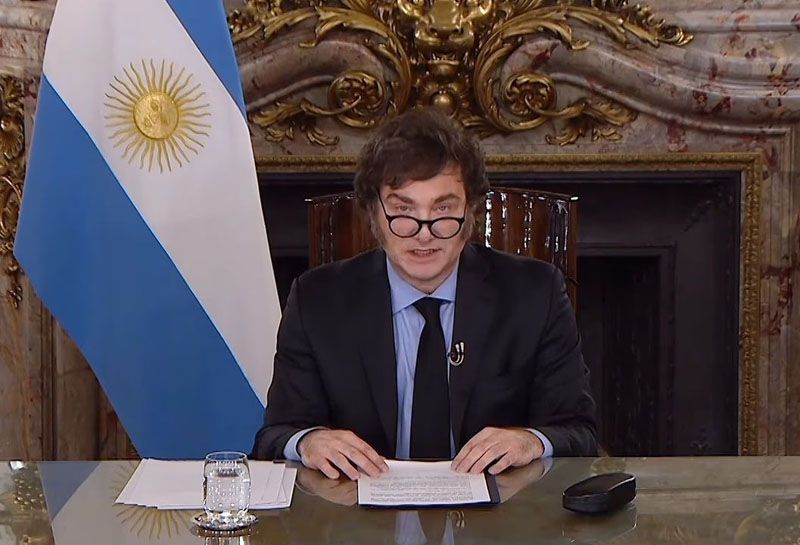 Más del 50% de desconfianza en el discurso de Milei 